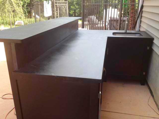 Outdoor Soapstone Kitchen Soapstone ktichen set up