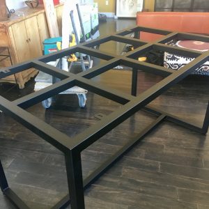 1 1/2″ square powder coat steel table base 