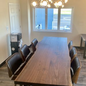 Bookmatched Black Walnut Conference Table 