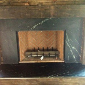 Noire Slate/Soapstone Fireplace Surround 