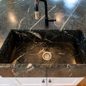 Pacific Soapstone Kitchen Sink with Runnels 