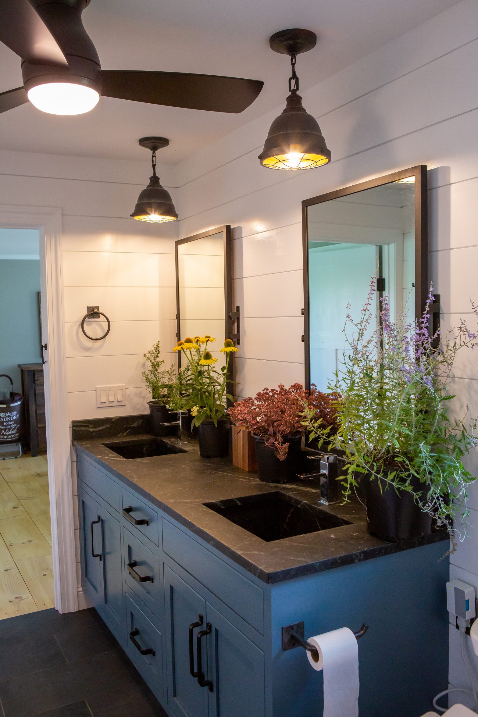 P.A. Soapstone Double Sink Vanity Top - Hopewell, NJ | Soapstone, Slate ...