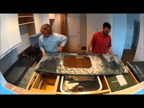 "Mariana" Soapstone countertop installation Ocean Grove, NJ