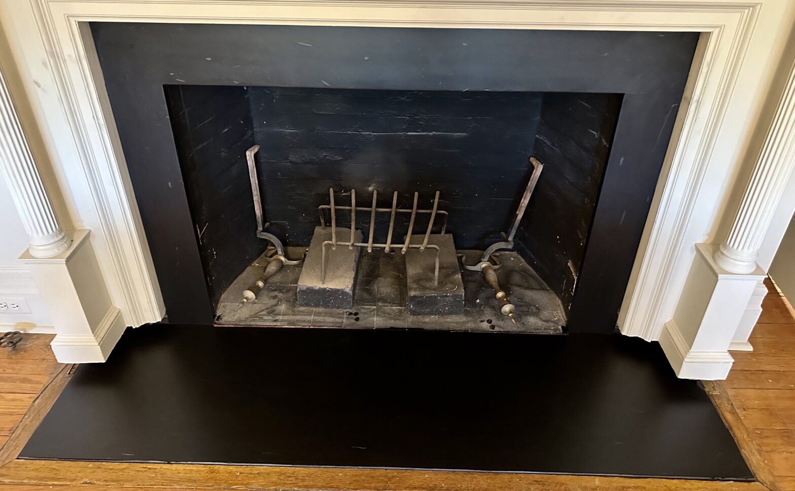 Honed Valongo BLACK™ Slate Fireplace Surround and Hearth