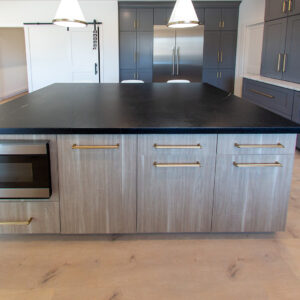 Urban hearth soapstone a modern kitchen island of refined craftsmanship 