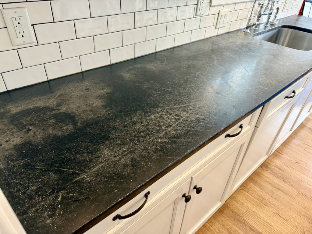 chipped soapstone countertop before maplewood nj