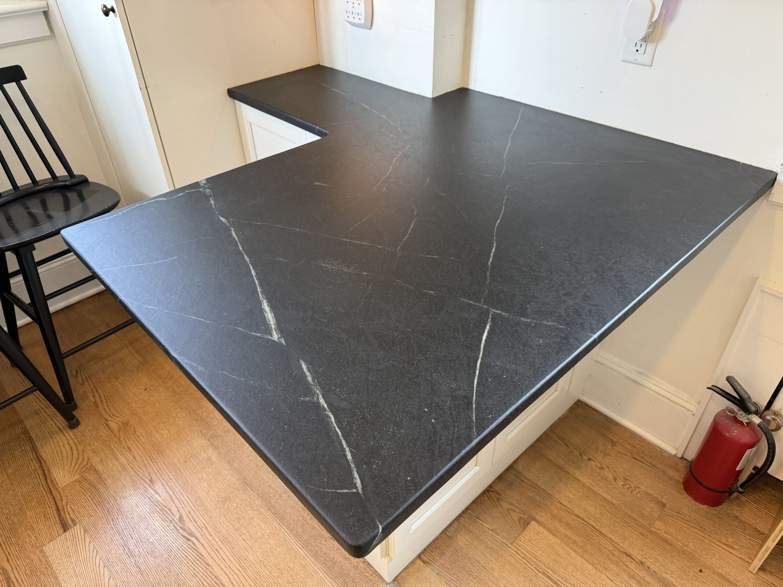 final soapstone countertop look maplewood nj