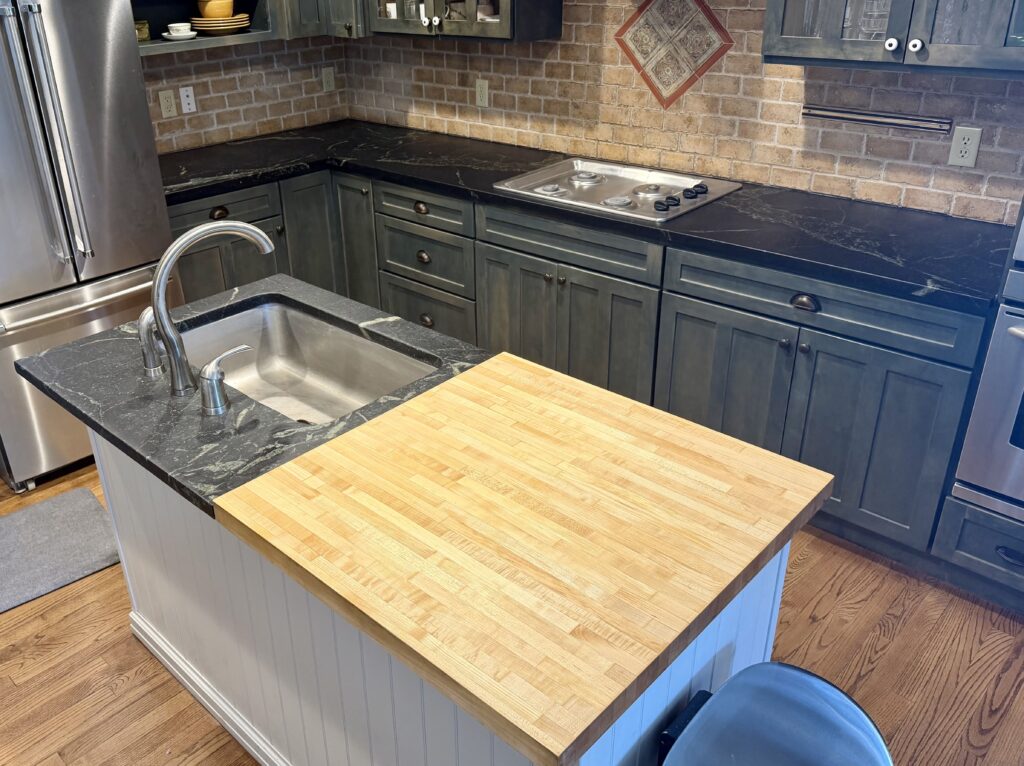Final soapstone finish with The Original Soapstone Wax in Westfield