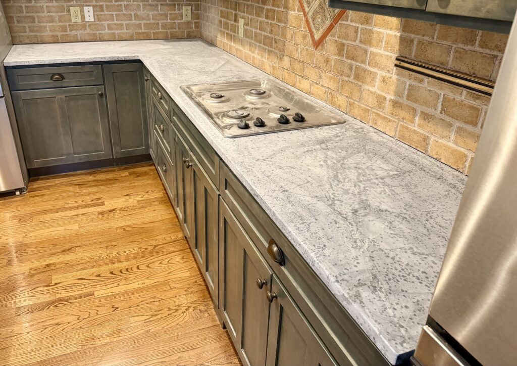 Soapstone countertop after sanding in Westfield